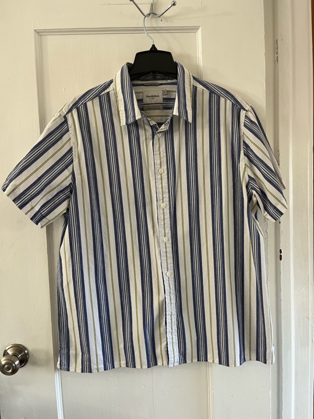 Goodfellow & Co. Striped Short Sleeve Shirt Size XL - Picture 3 of 9